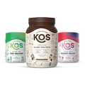 KOS PowerPlant Bundle (Organic Plant-Based Chocolate Protein Powder + Organic Reds Blend + Organic Greens Blend)