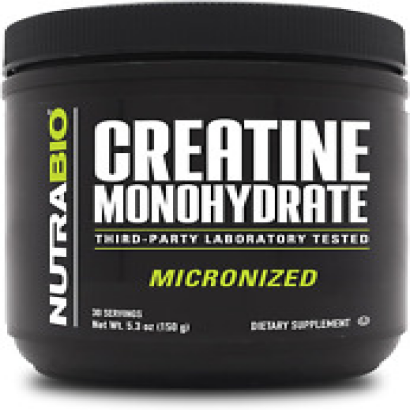 NutraBio Creatine Monohydrate Supplement - Unflavored - 150g