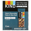 Nuts & Spices, Dark Chocolate Nuts & Sea Salt, 12 Bars, 1.4 oz (40 g) Each