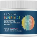 BIOHM Super Kids Superfood Powder + Probiotics - Delicious Berry Blast - 30...