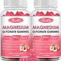 (2 Pack) Magnesium Glycinate Gummies-Magnesium 500mg, Magnesium...