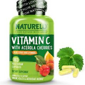 NATURELO Vitamin C with Organic Acerola Cherry Extract 180 Count (Pack of 1)