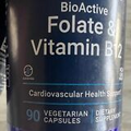 Life Extension Folate & Vitamin B12 90 Vegetarian Capsules 2 Bottle Pack
