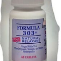 natural muscle relaxant 303 Formula  Dee Cee Labs 45 Tablets