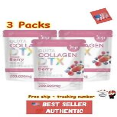 3X Gluta Collagen DTX Joji Mixed Berry 200000 mg Detox Fiber Secret Young Skin