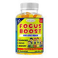 Focusboost Brain Vitamins For Kids & Teens, Brain Support Supplement & Memory