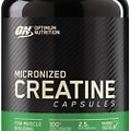 Micronized Creatine Monohydrate Capsules, Keto Friendly, 2500Mg, 100 Capsules