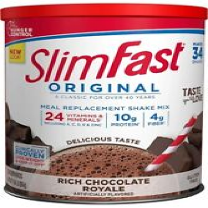 SlimFast Meal Replacement Powder Rich Chocolate Royale Weight Loss 34 Servings
