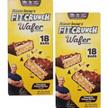 2 Packs FITCRUNCH Wafer Protein Bars Chocolate Peanut Butter 18 ct  28.6oz
