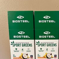 Lot of 2 Biosteel Superfood Sport Greens Packets 12 Packets Pineapple Coconut