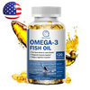 Omega 3 Fish Oil Capsules 3x Strength EPA & DHA 3600mg Highest Potency 120 Pills
