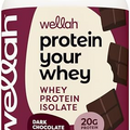 Wellah Protein Your Whey (30 Servings, Dark Chocolate) - Whey Protein Isolate Protein