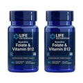Life Extension BioActive Folate & Vitamin B12, Heart, Brain & GI Tract Health 2P