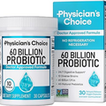 Physician's CHOICE Probiotics 60 Billion CFU 10 Diverse Strains + Organic Pills