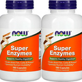 Foods Super Enzymes 180 Capsules, 2 Pack