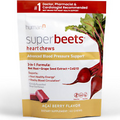 humanN SuperBeets Heart Chews Advanced with CoQ10, Beetroot & Grape Seed Extract
