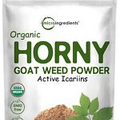 Maximum Strength Organic Pure Horny Goat Weed with Active Icariins for Men an...