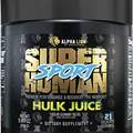 Alpha Lion Superhuman Sport Pre Workout Powder, Preworkout for Men & Women, Sports Nutrition Supplement, for Muscle Soreness, Recovery & Training, Energy & Focus (21 Servings, Hulk Juice Flavor)