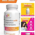Feminine Health Supplement - Probiotics, Prebiotics & Cranberry - 120 Capsules