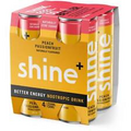 Shine Naturally Zero Sugar Peach Passionfruit Energy Drink Cans 250ml X 4 Pack