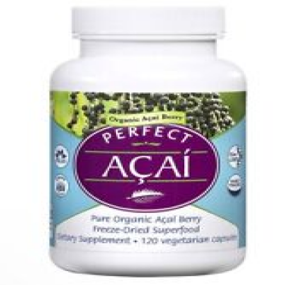 Perfect Acai Pure Organic Acai Berry Freeze Dried Superfood 120 Veg Caps