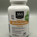 365 WHOLE FOODS MARKET Age 50+ MULTIVITAMIN IRON-FREE 90 Tablets BB:10/2026