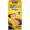FITCRUNCH Wafer Protein Bars Chocolate Peanut Butter, 16g Protein, 18 ct, 28.6oz