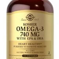 Solgar Kosher Omega-3 740 mg, 100 Softgels  100 Count  ex11/23