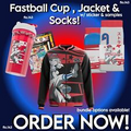 NEW! GamerSupps GG Waifu Cup S6.3 Fastball Waifu Cup, Jacket, Socks Bundle Opts!