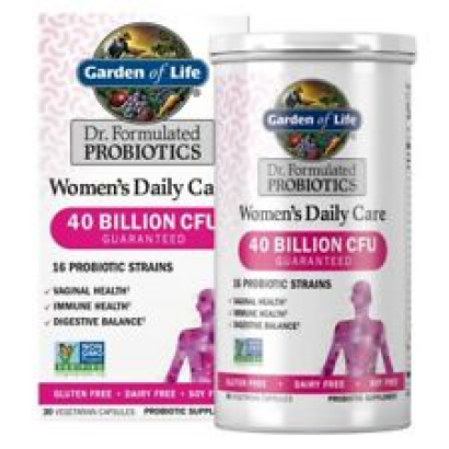2 Pack! Garden of Life Women's Probiotics Daily Care Capsules, 40 Billion CFU
