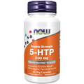 NOW Supplements, 5-HTP (5-hydroxytryptophan) 200 mg, Double Strength, Neurotransmitter Support*, 60 Veg Capsules