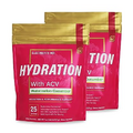 Essential Elements Hydration Packets - Watermelon Cucumber Pack - Sugar Free Electrolytes Powder Packets - 50 Stick Packs of Electrolytes Powder No Sugar - Hydration Drink - with ACV & Vitamin C
