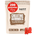 Creatine Gummies (200 Gummies/100 Servings) Creatine Monohydrate Gummies Strawberry Flavor Micronized Creatine Gummies, Fast Absorption 4000mg/Serving Creatine Supplement, Build Lean Muscle Mass