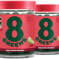 8Greens Daily Greens Gummies - Superfood Booster, Energy 50 Count (Pack of 2)
