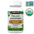 Kirkland Signature USDA Organic Multivitamin, 80 Coated Tablets , USDA Certified