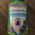 VITAFUSION Ashwagandha - 60 Blueberry Gummies - Exp: 09-23 - Sealed!