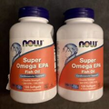 Now Foods Super Omega EPA, Molecularly Distilled, 120 Softgels, Lot Of 2