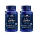 2 PACK Life Extension 5 Day Elderberry Immune System Support Berry Flavor 40Tabs