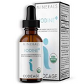 Codeage Iodine + USDA Certified Organic, Vegan Liquid Iodine Drops, Mineral