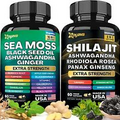 Zoyava Dynamic Vitality Bundle-Sea Moss 7000mg, Black Seed Oil 4000mg/Shilajt-US