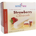 NutriWise - Strawberry Cheesecake Diet Bars | Low Sugar, Low Calorie, Low Fat, High Protein, Gluten Free (7/Box)
