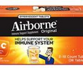 Airborne Immune Support 1000mg Vitamin C, 36 Effervescent Tablets Orange Flavor