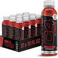 C4 Ultimate Zero Sugar Pre Workout Drink + Beta Alanine, 12 Fl Oz (Pack of 12)