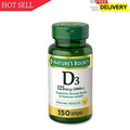 Nature's Bounty Vitamin D3, Immune and Bone Support, 5000IU, 150Ct,Rapid Rele...