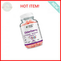 Elderberry Sambucus Gummy Vitamins Kids 100 Gummies. with Propolis Extract, Echi