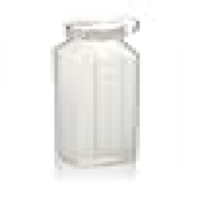 SEDLAV 1 Quart Shaker Bottle - Mixer Container with Clear Plastic Body and White Lid