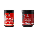 Six Star Whey Protein Plus & Creatine Monohydrate Powder Bundle | Vanilla Whey Protein Isolate 1.8 lbs & Unflavored Creatine 60 Servings