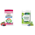Orgain Organic Greens Powder with 50 Superfoods + Purely Inspired Organic Green Powder with 39 Superfoods - Vegan Smoothie Mixes