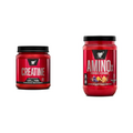 BSN Creatine Powder 60 Servings & Amino X Muscle Recovery Powder 30 Servings Bundle