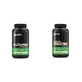 Optimum Nutrition L-Glutamine Muscle Recovery Powder 300g 58 Servings + Creatine Monohydrate Powder 60 Servings